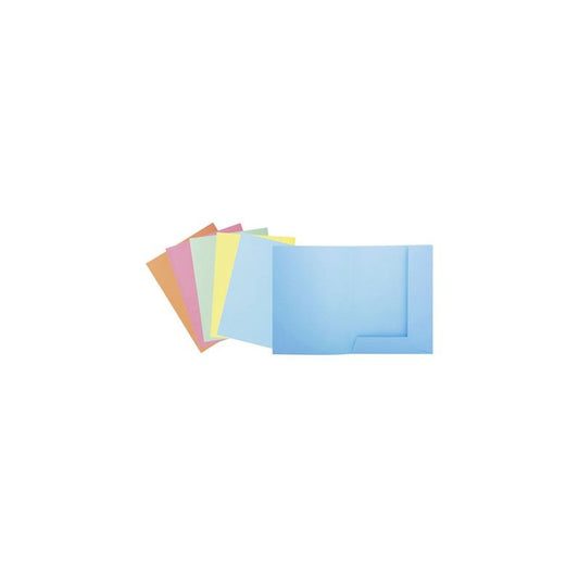 EXACOMPTA Chemises SUPER 250, A4, avec 2 rabats, bleu