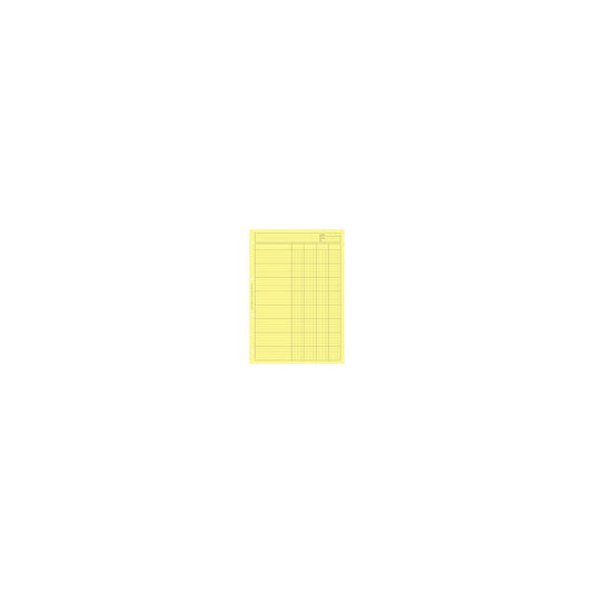 ELVE Bloc audit "Contrôle interne", 6 colonnes, jaune clair