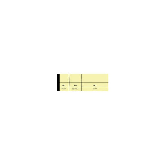 ELVE Bloc passe-partout, 50 x 150 mm, tombola, jaune canari x10