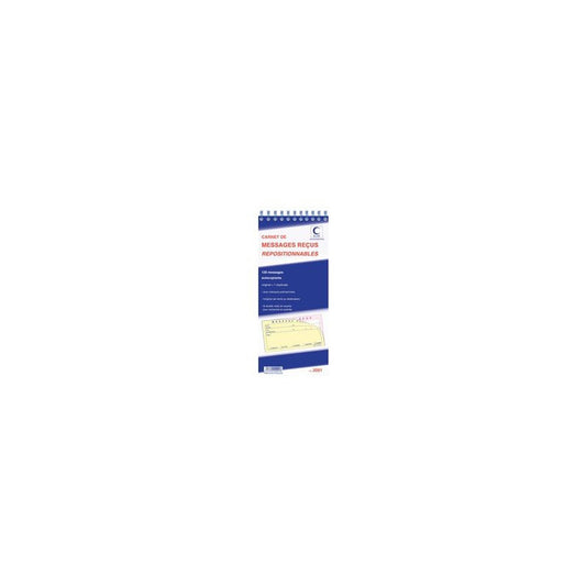 ELVE Carnet de messages reçus, 120 messages repositionnables