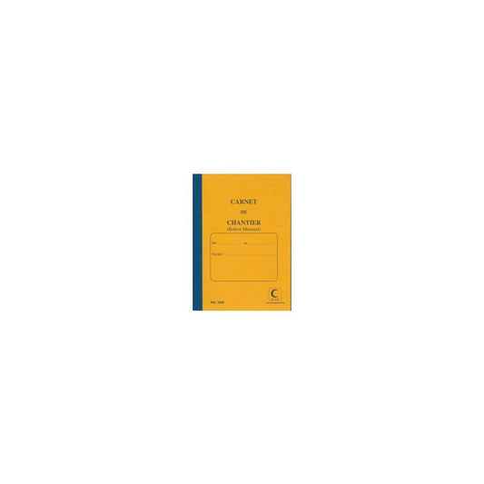 ELVE Carnet de chantier, relevé mensuel, 190 x 130 mm