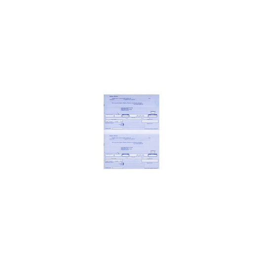 ELVE Ramette de traites normalisées, 2 par feuille