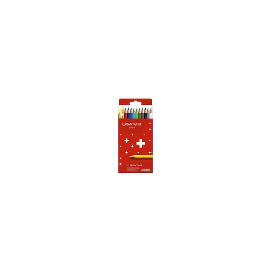 CARAN D'ACHE Crayons de couleur SWISSCOLOR,étui carton de 12