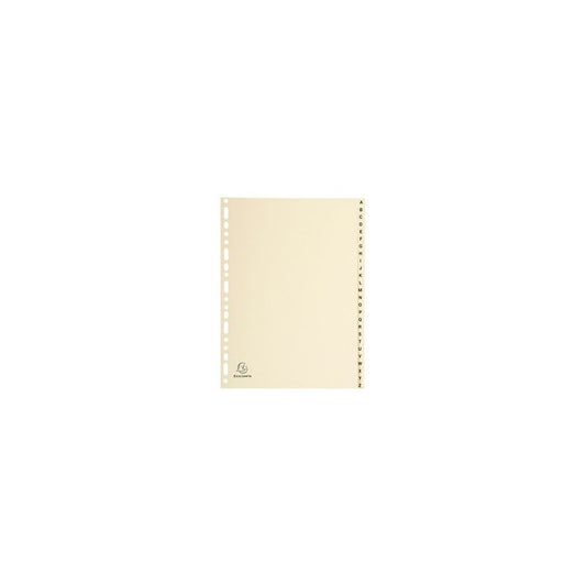 EXACOMPTA Intercalaires carte peau, A-Z, A4, 26 touches