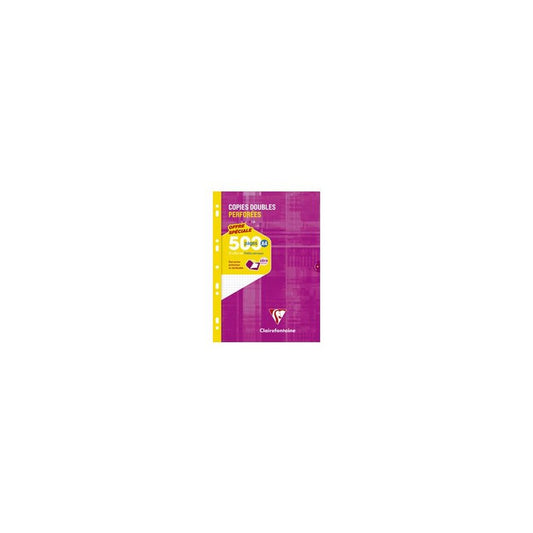 Clairefontaine Copies doubles perforées, A4, séyès