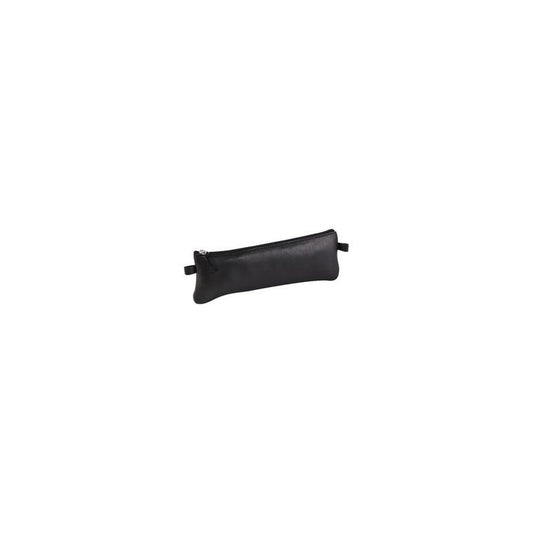 Clairefontaine Trousse plate, cuir noir