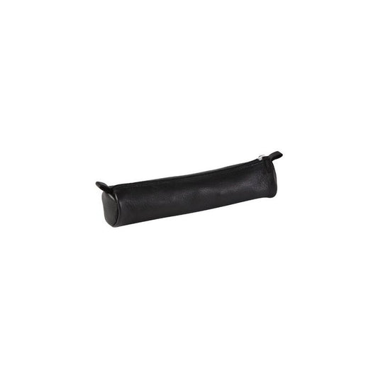 Clairefontaine Trousse petite ronde, cuir, noir