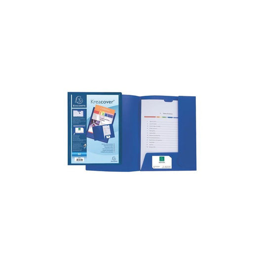 EXACOMPTA Chemise personnalisable Kreacover, PP, A4, blanc