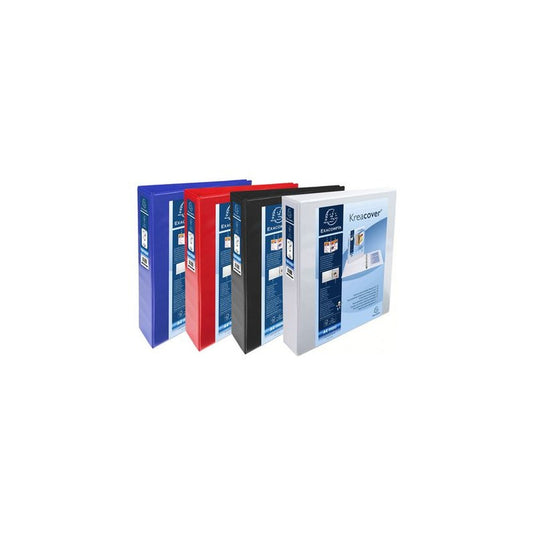 EXACOMPTA Classeur personnalisable Kreacover, A4 Maxi, blanc