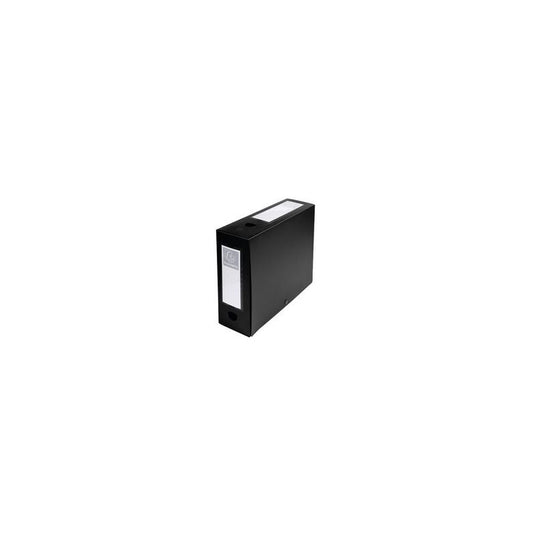 EXACOMPTA Boîte d'archives à pression, PP, 80 mm, noir