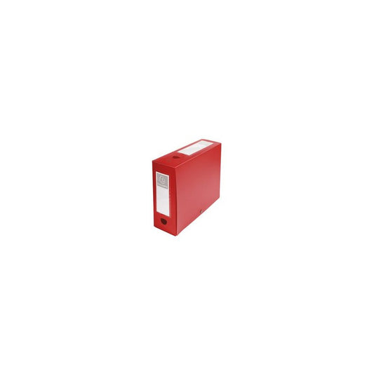 EXACOMPTA Boîte d'archives à pression, PP, 80 mm, rouge