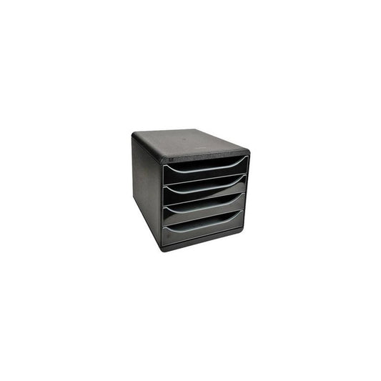 EXACOMPTA Module de classement BIG-BOX, 4 tiroirs, noir