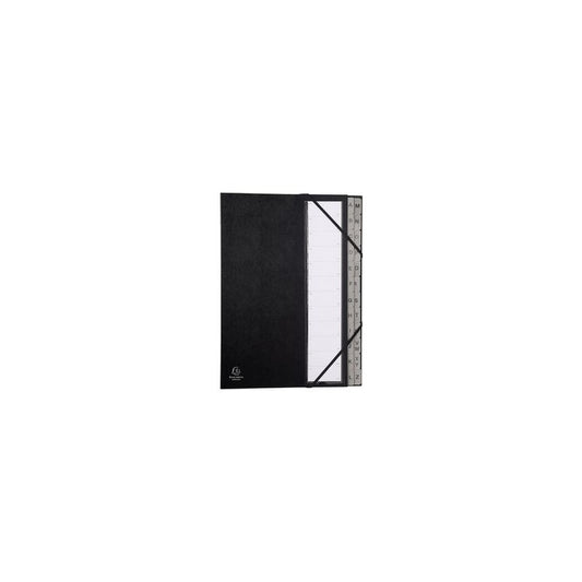 EXACOMPTA Trieur Ordonator, A-Z, A4, 24 compartiments, noir