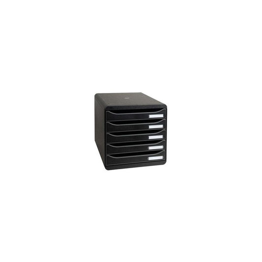 EXACOMPTA Module de classement BIG-BOX PLUS, 5 tiroirs, noir