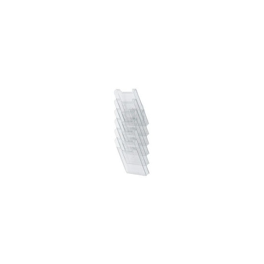 EXACOMPTA Trieur mural, A4 vertical, 6 cases, transparent