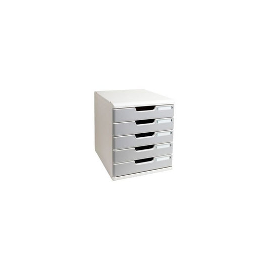 EXACOMPTA Module de classement MODULO A4, 5 tiroirs, gris
