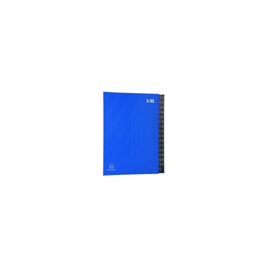 EXACOMPTA Trieur numérique, A4, 1-31, 32 compartiments, bleu
