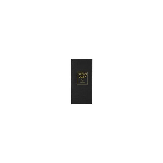 EXACOMPTA Agenda Banquier long, 1 volume, 2027, noir