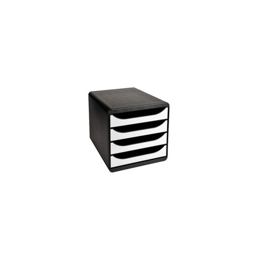 EXACOMPTA Module de classement BIG-BOX, 4 tiroirs, blanc