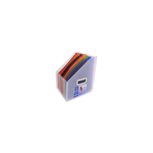 EXACOMPTA Trieur de bureau Crystal, 12 compartiments