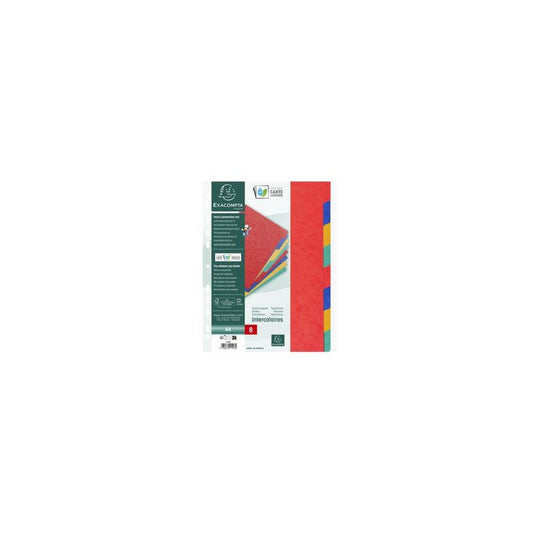 EXACOMPTA Intercalaires en carton, A4+, 12 touches