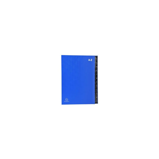 EXACOMPTA Pultordner, DIN A4, A-Z, 24 Fächer, blau