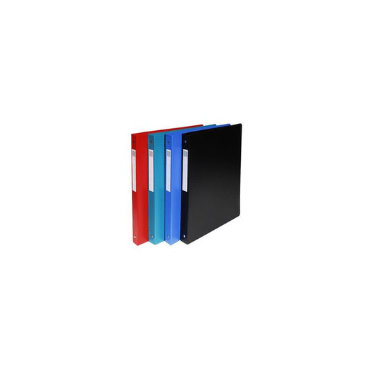 EXACOMPTA Classeur rigide Opaque, PP, A4, 4 anneaux, assorti x15
