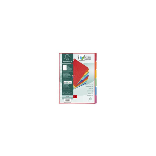 EXACOMPTA Intercalaires en carton, A4+, 6 touches