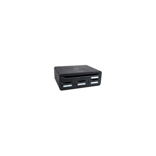 EXACOMPTA Module de classement TOOLBOX MINI, 4 tiroirs, noir