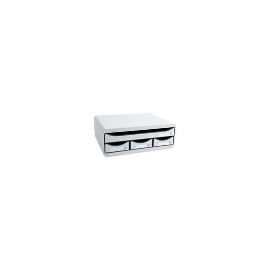 EXACOMPTA Module de classement TOOLBOX MINI, 4 tiroirs, gris