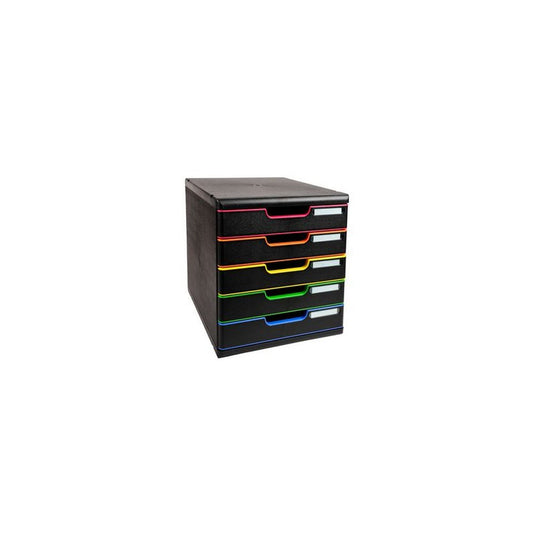 EXACOMPTA Module de classement MODULO A4, 5 tiroirs,arlequin
