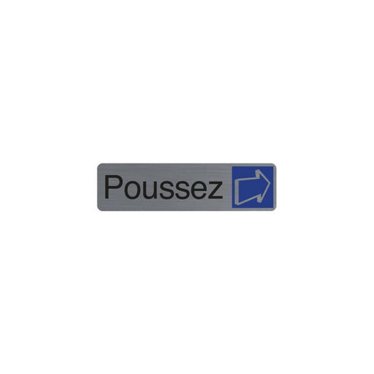 EXACOMPTA Plaque de signalisation "Poussez"