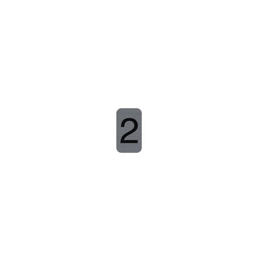 EXACOMPTA Plaque de signalisation chiffres "2", 25 x 44 mm