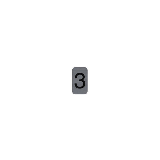 EXACOMPTA Plaque de signalisation chiffres "3", 25 x 44 mm
