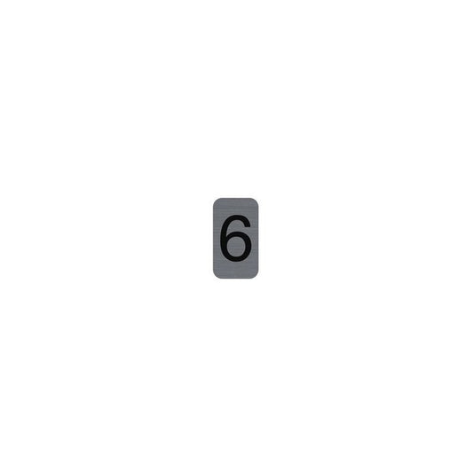 EXACOMPTA Plaque de signalisation chiffres "6", 25 x 44 mm