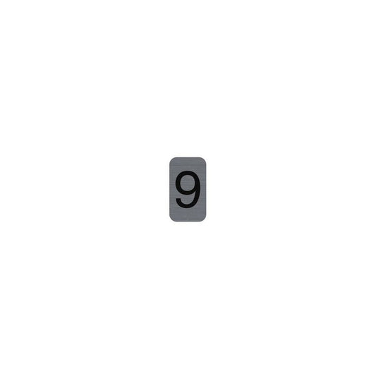 EXACOMPTA Plaque de signalisation chiffres "9", 25 x 44 mm