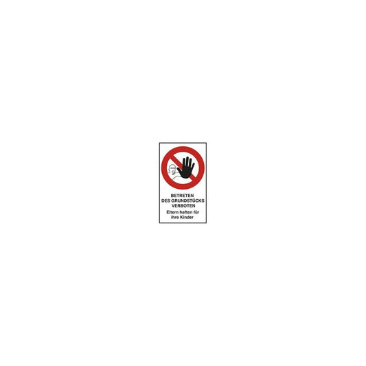 EXACOMPTA Hinweisschild "Betreten verboten", rot/weiß