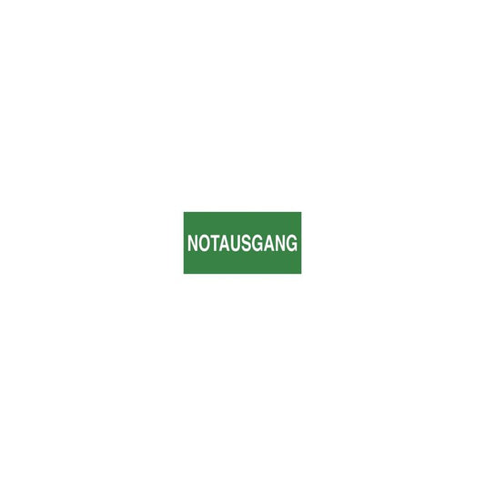 EXACOMPTA Hinweisschild "Notausgang", grün/weiß