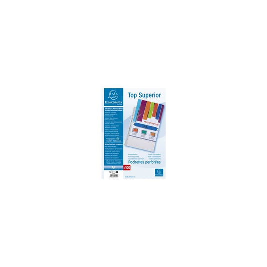 EXACOMPTA Pochette perforée qualité supérieure, A4, PP