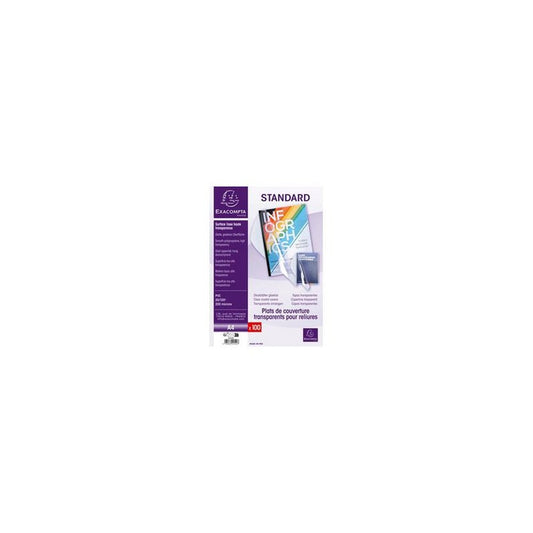 EXACOMPTA Plats de couverture, A4, PVC, 0,20 mm, transparent