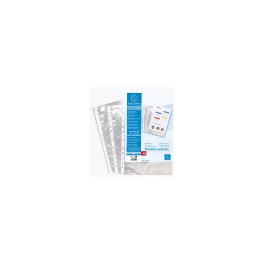 EXACOMPTA Pochette perforée, A4, PP, transparent