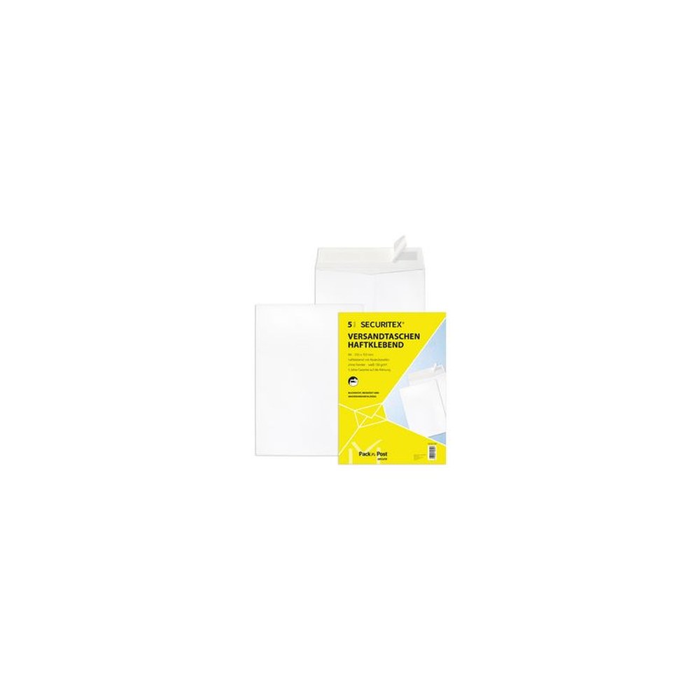 SECURITEX Pochette d'expédition, B4, sans fenêtre, blanc