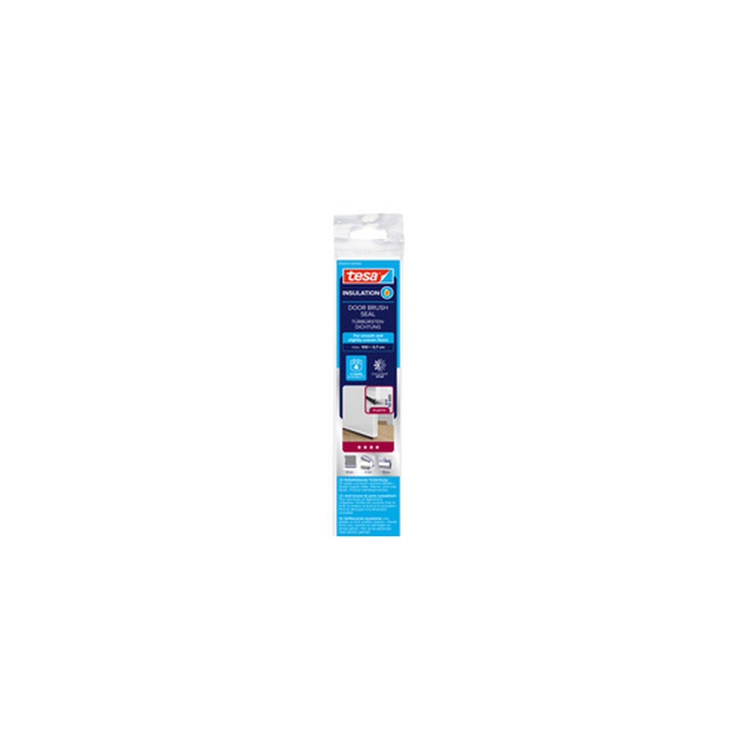 tesa INSULATION Bas de porte, 37 mm x 1 m, marron