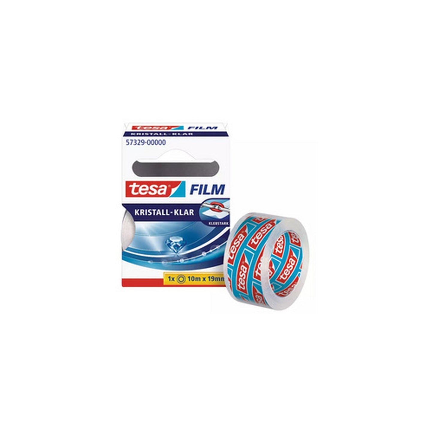 tesa Film Ruban adhésif pack de 10,15 mm x 10 m, transparent