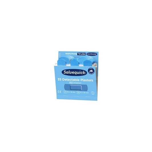 CEDERROTH Recharge Salvequick, pansement détectable bleu