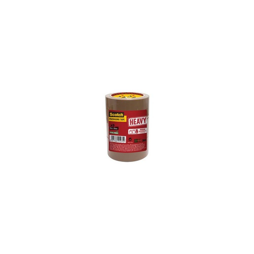 3M Scotch Ruban adhésif d'emballage HEAVY, 50 mm x 66 m
