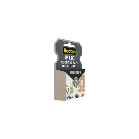3M Scotch Ruban adhésif de montage double face, 19 mm x 5m