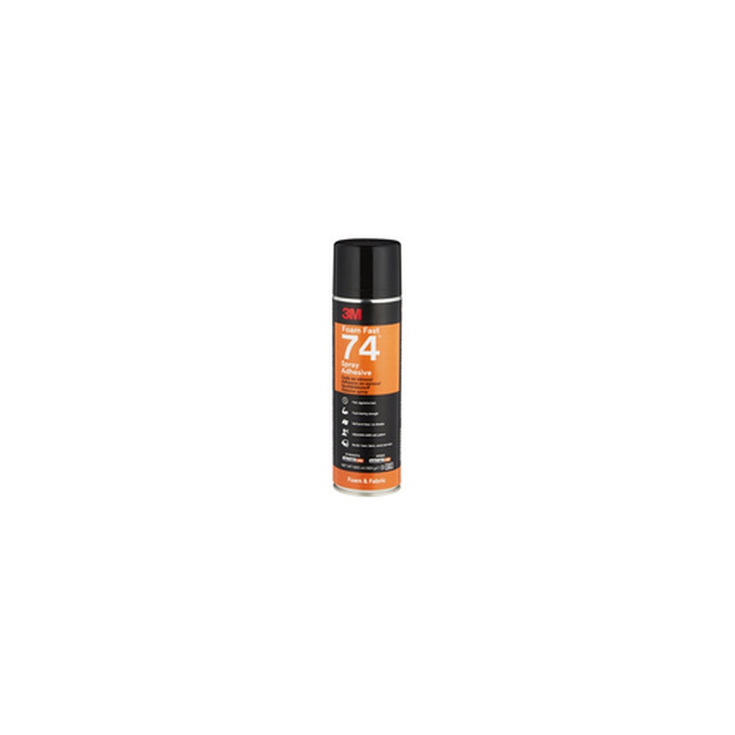 3M Colle aérosol pour mousse FoamFast 74, 500 ml, orange