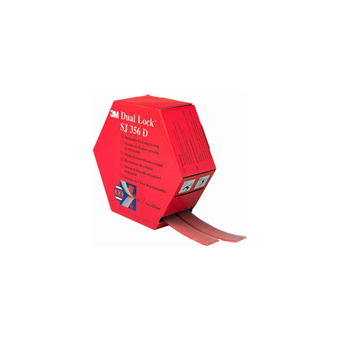 3M Fixation auto-agrippante Dual Lock SJ356D, translucide