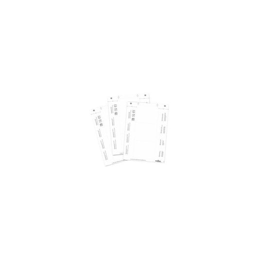 DURABLE Planche d'impression pour badges, 75 x 40 mm, blanc